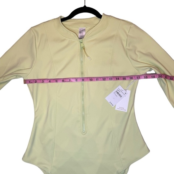 NWT GOOD AMERICAN- Scuba Rash Guard Swimsuit - Picture 5 of 7